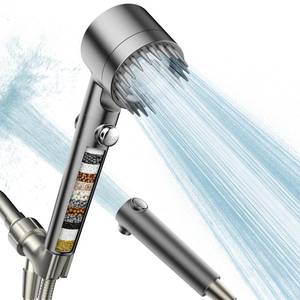 lot 2148 image: PWERAN Filtered Shower Head with Handheld, High Pressure Water Flow and Multiple Spray Modes Shower Head with Filter, Power Wash for Hard Water, Showerhead with ONOFF Switch for Pets Bath