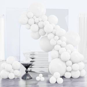 lot 2154 image: PartyWoo Black Balloons, 152 pcs Black Balloons Different Sizes Pack of 18 Inch 12 Inch 10 Inch 5 Inch for Balloon Garland Balloon Arch as Birthday, Party, Wedding Decorations