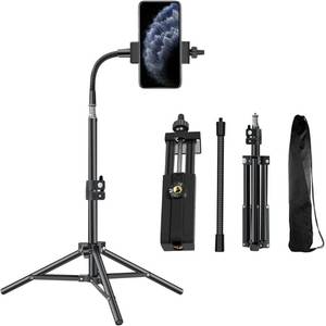 lot 2158 image: Pixel 20inch Phone Tripod for iPhone Cell Phone Stand Video Recording, VloggingStreamingPhotography Smartphone Tripod Stand Sturdy and Lightweight Stand