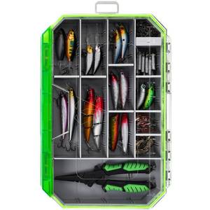 lot 2184 image: Ghosthor Fishing Tackle Box, Waterproof 3600 and 3700 Tackle Trays, Plastic Tackle Box Organizer with Removable Dividers, Storage Lure Box and Terminal Tackle Storage
