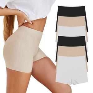 lot 2204 image: SHARICCA BoyShorts Panties for Women Seamless Soft Boy Shorts Underwear Short Boxer Briefs Anti Chafing 6 Pack (6P01,XL)