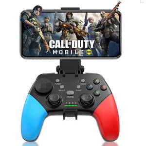 lot 2211 image: arVin Game Controller for iPhoneiOSAndroidPCSteam Deck with Phone Holder, Turbo, Wireless Gamepad Joystick for iPhone 151413iPadMacBookSamsung GalaxyTablet, Call of Duty, Apex -Direct Play