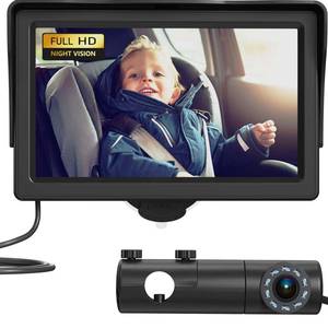lot 2222 image: GROWNSY Baby Car Camera, HD Display Baby Car Mirror with Night Vision Feature, 4.3 inch Baby Car Camera with Monitor Wide Clear View, Backseat Camera Rear Facing to Observe Baby��s Every Move