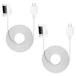 lot 2269 image: for Ring Camera Power Cord, Power Adapter Compatible with Ring Stick Up Cam 2nd3rd Gen BatteryPlug in, Ring Spotlight Cam Battery, 16Ft Long Cable, Waterproof (2Pack)
