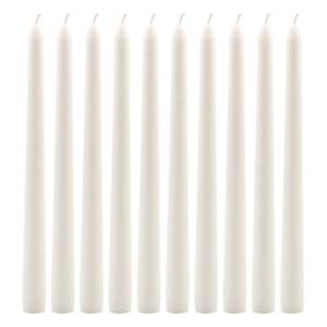 lot 2274 image: Stonebriar Tall 10 White Unscented Dripless 10 Count Taper Candles, 7 Hour Burn Time
