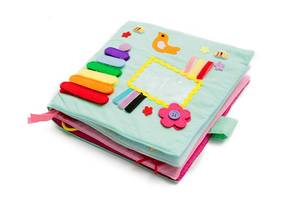 lot 2290 image: LOVELNE Play with Quiet Book, Montessori Toy Book, Creative and Basic Skill, Educational Toy, Toddler Activity Book, Busy Book, Toy Book