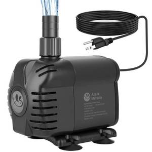 lot 5265 image: AquaMiracle 1160GPH Submersible Water Pump with 11.5ft High Lift, Pond Pump Aquarium Pumps for Fish Tank, Fountain, Waterfall, Statuary, Water feature, Hydroponics