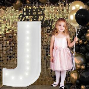 lot 5274 image: Cool White 4FT Marquee Light Up Letters, Light Up Letter J, Marry Me Light Up Letters, Giant Marquee Letters for All Events, Birthday Wedding Decorations Party Decor