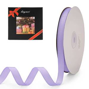 lot 6050 image: LIUYAXI 12 X 50 Yards Solid Lavender Grosgrain Ribbon, Perfect for Crafts, Wedding Decor, DIY Hair Accessories, Sewing, Gift Package Wrapping and More