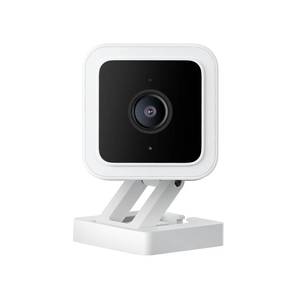 lot 6062 image: WYZE Cam v3, 1080P HD WiFi Wired IndoorOutdoor Home Security Camera, PetBaby Monitor, Color Night Vision, 2-Way Audio, MicroSD Card Slot, Compatible with Alexa & Google - White