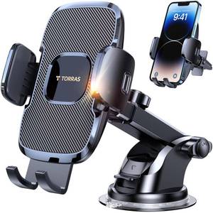 lot 6064 image: TORRAS Ultra-Durable Cell Phone Holder for Car, Universal Mount Dashboard Windshield Vent Compatible with iPhone 16 15 14 13 12 Pro Max, Samsung Galaxy S23 Ultra S10 Note Plus