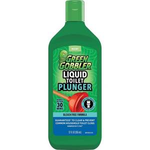 lot 6088 image: Green Gobbler Liquid Drain Plunger - 12 fl oz