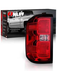lot 6433 image: OKLPF Rear Brake Tail Lights Compatible With 2016-2019 Chevy Silverado 1500 2500HD 3500HD,GMC Sierra 3500 HD,Replacement Red Taillights Assembly,Included Bulbs and Harness,Left Drive Side