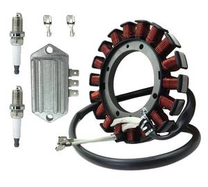 lot 6487 image: 237878-S Stator KIT, 1520 AMP for Kohler CV460 CV490 CV492 CV493 CV15 CV18 CV25 CH18 CV460S K161 K181 K241 K301 K341 Lawnmower Tractor with 25 403 03-S Regulator Rectifier&Spark Plug