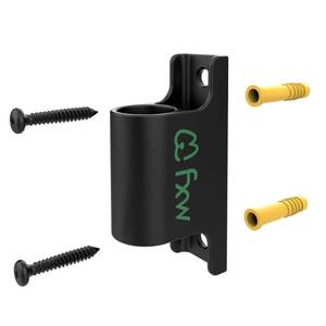 lot 6489 image: FXW Fence-to-Wall Anchor (Pack of 4) for Use with Dog Playpen in Yard, Garden, Doorways, Fireplace, IndoorOutdoor, Fits All Heights of Playpen, Black��Patented