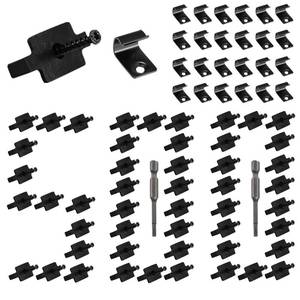lot 9033 image: HEYLEAYAR 500Pcs Hidden Fastener Clips,Composite Decking Clips & Hidden Deck Fasteners with Universal 304 Stainless Steel Start Clips Kit for Composite Decking Board for 300 SQ.FT.