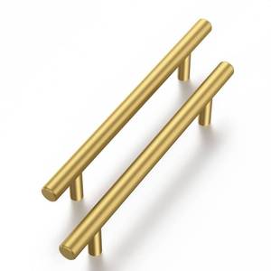 lot 9051 image: Haliwu 30 Pack Cabinet Handles Brass Gold Cabinet Pulls 4 Inch Hole Center Drawer Pulls Modern Bar Dresser Handles for Bathroom Kitchen Bedroom