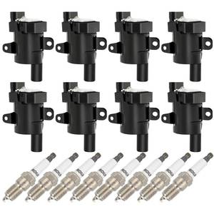 lot 9052 image: ASAPE Set of 8 Ignition Coil Pack with 8Spark Plug for Cadillac Escalade 6.0L 2002-2006,2004-2005 for Buick Rainier 5.3L 2001-2006 for GMC Yukon 6.0L, Replace OE UF262