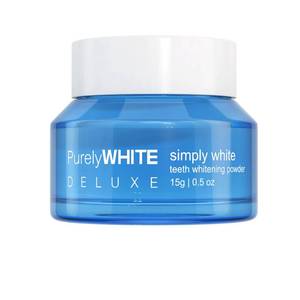 lot 10223 image: PurelyWHITE DELUXE, Whitening Powder - Removes Stains, No Sensitivity - Enamel-Safe Toothpaste Whitening Powder for Coffee, Tea, Food, Wine, and Tobacco Stains.