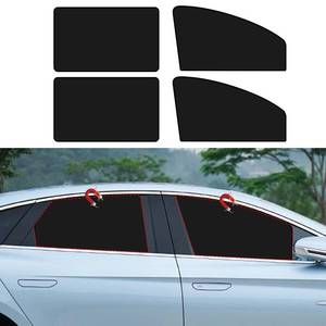 lot 10266 image: LANZMYAN Compatible with 4 Pcs Car Window Sun Shades Covers,Magnetic Window Sunshades Privacy Curtains,Suitable for Camping,Privacy Protection,Sleeping,100% Block Light(Black)