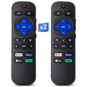 lot 10267 image: Replacement for Roku-TV-Remote, Compatible for HisenseOnnSharp Roku Series Smart TVs (Not for Any Stick and Box)��Pack of 2��
