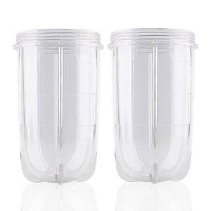 lot 10274 image: Anbige Replacement Parts Cups,Compatible with original Magic Bullet Blender Juicer 250W MB1001 (2 tall cups)