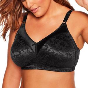 lot 10275 image: Bali Womens Double Support Spa Closure Wire-Free Bra, Black, 38DD