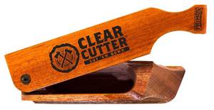 lot 10296 image: Primos Hunting Clear Cutter, Wood Grain Turkey Box Call, Multicolor, Standard Size for Effective Calling
