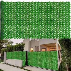 lot 15954 image: ODTORY Artificial Ivy Fence Privacy Screen,60 x 120 Inch UV-Anti Artificial Fake Ivy Hedge,Light Green Artificial Hedge Backyard Decor for Indoor, Outdoor,Garden,Fence,Balcony and Many Other Scenarios