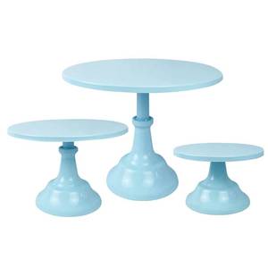 lot 15955 image: KERYNICE 3 Pcs Cake Stand Set Orange Metal Cupcake Holder Dessert Display Plate Decor Serving Platter for Baby Shower Wedding Birthday Parties Celebration