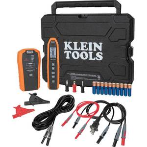 lot 15962 image: Klein Tools ET450 Advanced Circuit Breaker Finder and Wire Tracer Kit for Energized and Non-Energized Breakers, Fuses, and Wires