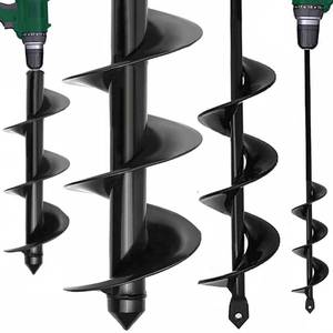 lot 15984 image: TCBWFY Garden Auger Drill Bit for Planting 1.6x16.5and 3.5x16,Heavy Duty Bulb Planter Tool for Digging Holes,Compatible with 38 Hex Drive Drill