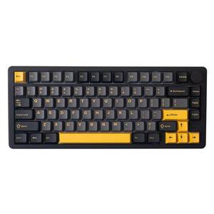 lot 15992 image: GK GAMAKAY TK75PRO Aluminum Alloy Mechanical Keyboard Gasket Mounted, Hot Swappable KTT Hyacinth Switch 2.4GHz Wireless BT5.0 USB-C 75% Cherry 81 Keys Custom RGB Backlit Gaming Keyboard (Black)