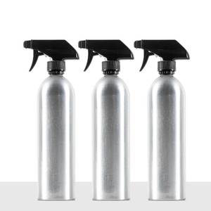 lot 15997 image: Aluminum Spray Bottles (3 Pack) 20oz - Silver Metal Aluminum Refillable Spray Bottles, Cleaning Solution, Hair, Plants, Gardening, BBQ Grill, Restaurants, Cooking (New Updated Sprayers)