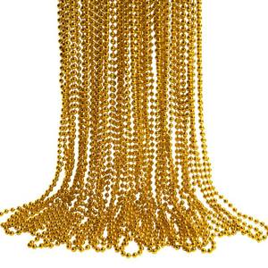 lot 16013 image: 30 Pack Mardi Gras Beads Necklaces Bulk, Mardi Gras Accessories for Party Favors,Gold Decoration St Patricks Day Necklace Party Supplies Mardi Gras Decor for Party, School Event,Home