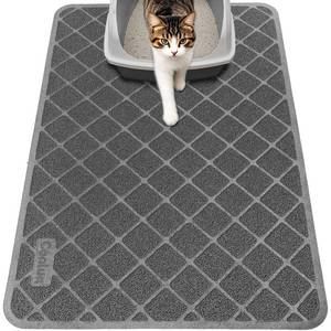 lot 16038 image: Conlun Cat Litter Mat Litter Trapping Mat, 24 x 17 Premium Durable PVC Grid Mesh with Scatter Control, Non-slip, Less Waste Cat Litter Box Mat, Soft on Kitty��s Paws, Urine Waterproof