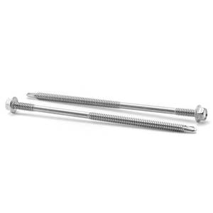 lot 16458 image: #12 x 5 Sheet Metal Screws 100PCS 410 Stainless Steel Hex Washer Head Fast Self Tapping Screws by SG TZH