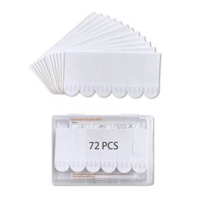 lot 16488 image: CARAINBO 72 Small Refill Strips, Damage Free Hanging Wall Adhesive Strips for Indoor Wall Hooks, Wall Hanging Strips for Holiday Posters and Decorations,Removable Double Sided Adhesive Strips