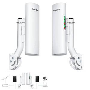 lot 17081 image: Point to Point Starlink Internet Wireless Long Range Transmission with Bracket Mount for Starlink Gen 3 Router, Starlink WiFi Extender, 5.8GHz 3KM 1000Mbps with 18dBi High Gain Antenna, 2 Pack