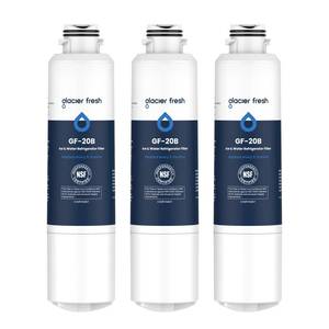 lot 18232 image: GLACIER FRESH Compatible with Samsung DA29-00020B Refrigerator Water Filter, DA29-00020AB, DA29-00020B-1, HAF-CINEXP, 46-9101, RF4267HARS For French Door Fridge Kitchen (3 PACK)