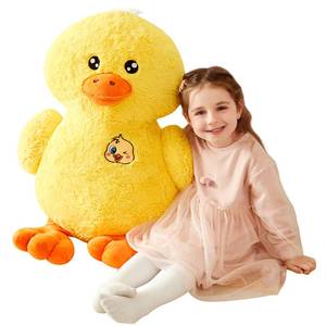 lot 18233 image: IKASA Large Duck Stuffed Animals Giant Soft Plush Toy,19 Cute Huge Jumbo Fluffy Plushy Big Size Fat Plushie,Gifts for Kids(Yellow, 19 inches)