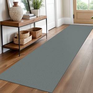 lot 18237 image: EARTHALL Washable Runner Rug 2x10 Ft Non Slip Runners for Hallways Long Cotton Rubber Backed Kitchen Runner Braided Indoor Floor Carpet Runners for Entryway, Hallway, Kitchen, GreenGrey