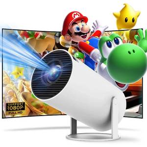 lot 18249 image: HY300 Mini Projector , 4K Support Smart Portable Projector Auto Keystone , 180 Degree Rotation, Home Video Projector