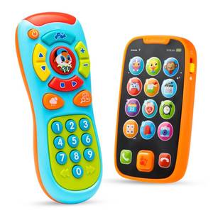 lot 18304 image: JOYIN Baby Learning Phone and Remote Toy for Toddler, Fun Smartphone Toys with Music for Infants, Boys or Girls, Holiday Stocking Stuffers, Kids Birthday Gift, Easter Basket Stuffers