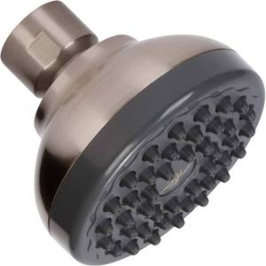 lot 18310 image: Pressure Boosting Shower Head - High Pressure Water Saver Showerhead Best For Low Flow Showers, 2.5 GPM - Brushed Nickel