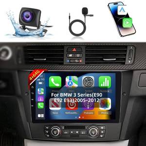 lot 18314 image: Car Radio for BMW 3 Series 328i 335i 325i E90 E91 E92 E93 2005-2012 with Wireless Carplay & Android Auto - Android 13 464G - 9 Inch Touchscreen Radio with WiFi & 32EQ  AHD Rear View Camera