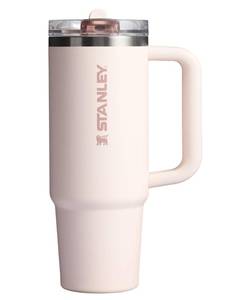 lot 18315 image: Stanley Quencher ProTour Flip Straw Tumbler with Leakproof Lid 30 oz  Built-In Straw & Handle  Cupholder Compatible for Travel  Insulated Stainless Steel Cup  BPA-Free  Rose Quartz DAMAGED