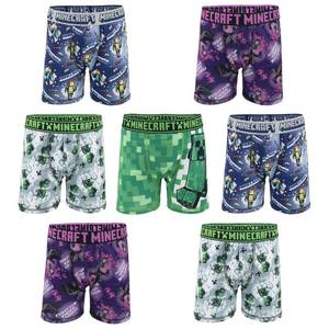 lot 18330 image: Minecraft Boys Ultimate Gamer 7-pack Athletic With Coolcraft Technology In Sizes 4, 6, 8 And 12 Boxer Briefs, 7-pack Athletic Boxer Brief, 8 US