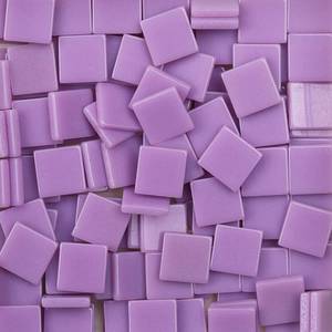 lot 18381 image: Mosaic Tiles - Resin Glass Square Bulk Mosaic Tile Assortment - 1x1 cm Mixed Colors Glass Tile - 100pcs25g Craft and Backsplash Tile (Purple)