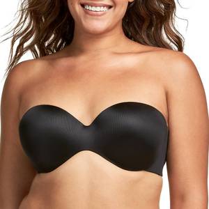 lot 18395 image: Maidenform Womens Smooth Strapless Extra Coverage, Black,42D